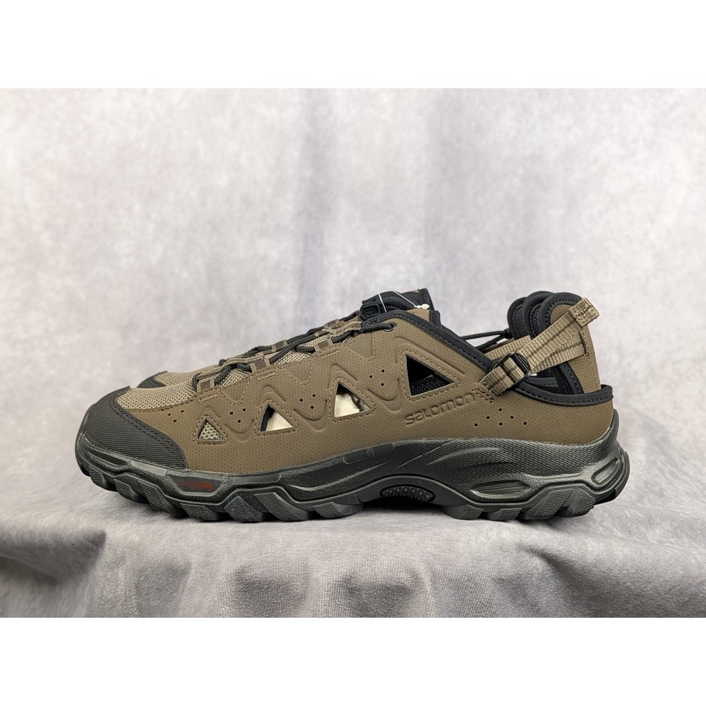 Salomon Techamphibian 4 Mens‎ 11.5 Water Shoes Olive Green Hiking Sandals NWOB